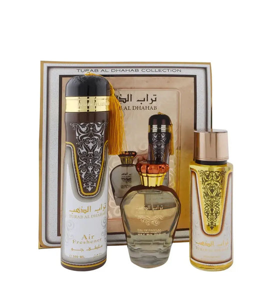 Turab Al Dhahab 3 Piece Gift Set Collection Ard Al Zaafaran
