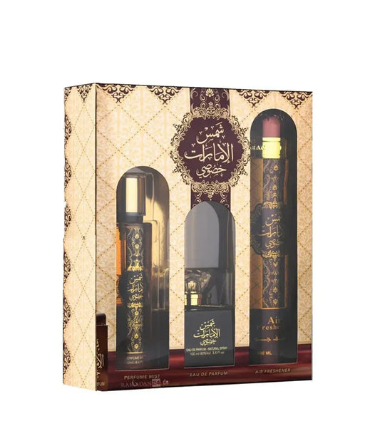 Shams Al Emarat Khususi 3 Piece Gift Set Collection Ard Al Zaafaran